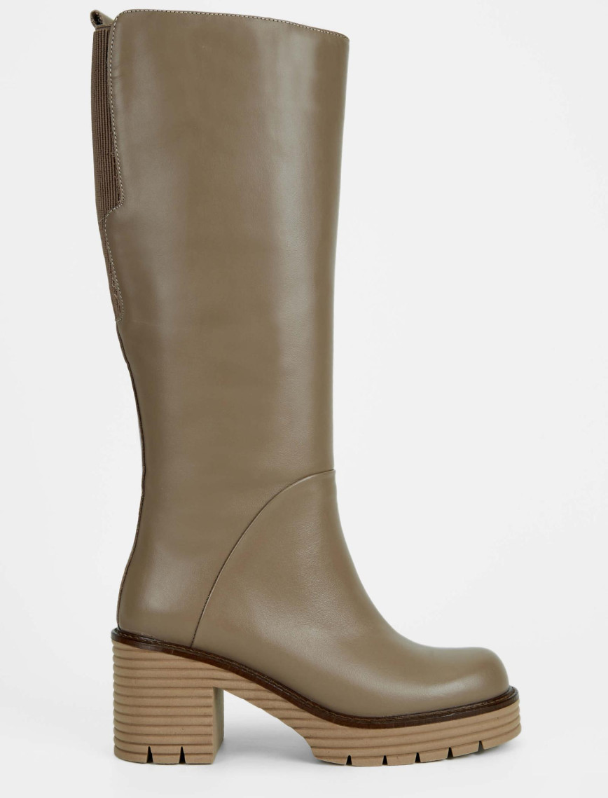 Tamer Tanca Kadın Hakiki Deri Vizon Casual Çizme Tamer Tanca Kadın Hakiki Deri Vizon Casual Çizme