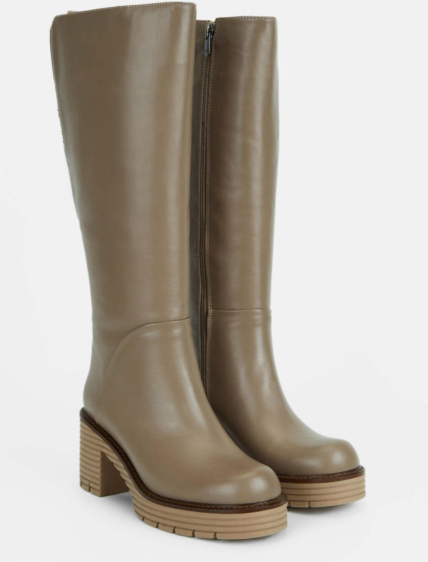 Tamer Tanca Kadın Hakiki Deri Vizon Casual Çizme Tamer Tanca Kadın Hakiki Deri Vizon Casual Çizme