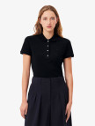 Lacoste L.12.D Kadın Slim Fit Siyah Polo Lacoste L.12.D Kadın Slim Fit Siyah Polo