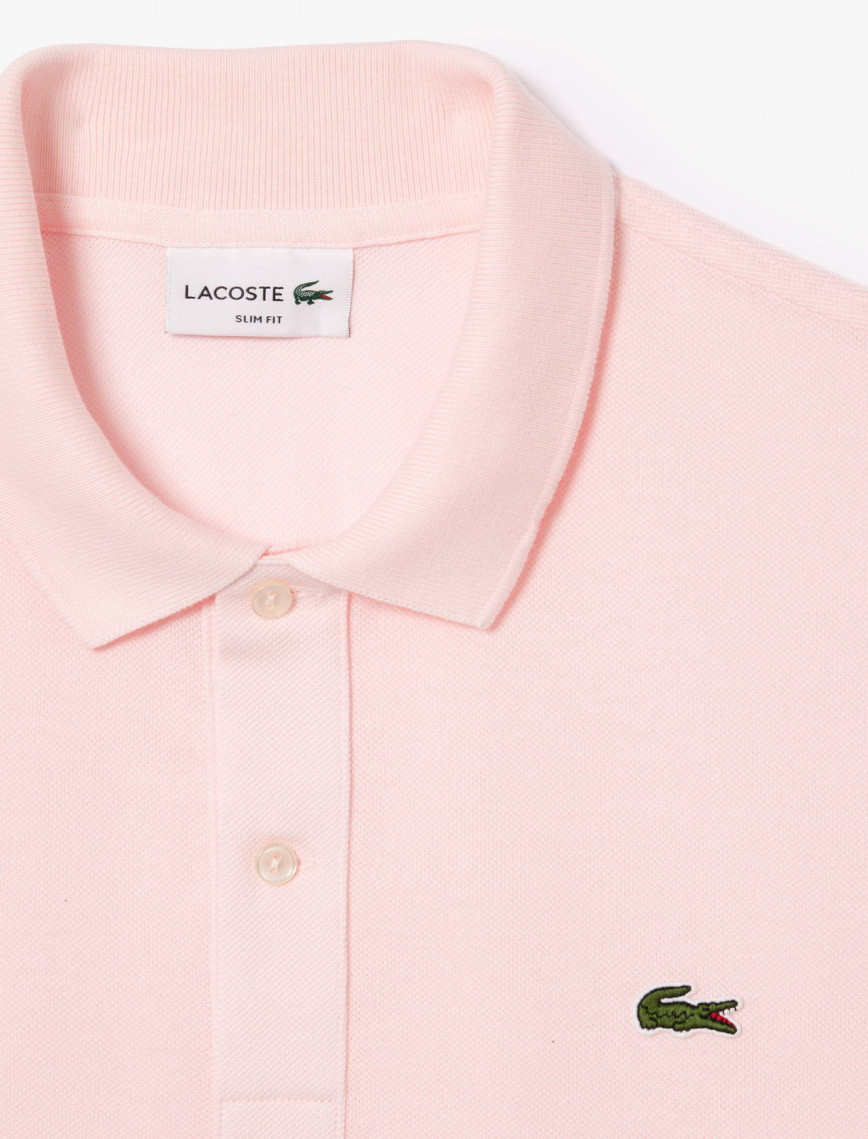 Lacoste L.12.12 Erkek Slim Fit Açık Pembe Polo
