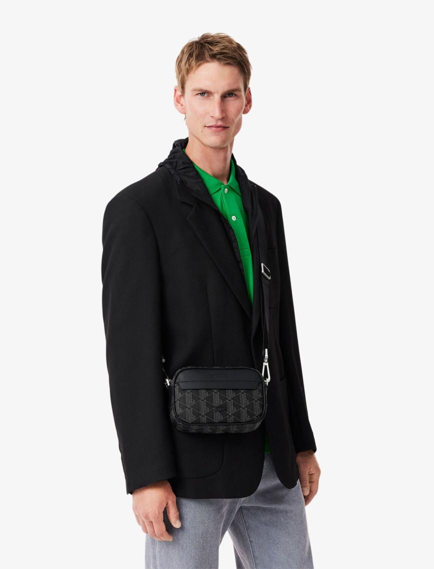 Lacoste The Blend Erkek Monogram Siyah Postacı Çantası Lacoste The Blend Erkek Monogram Siyah Postacı Çantası