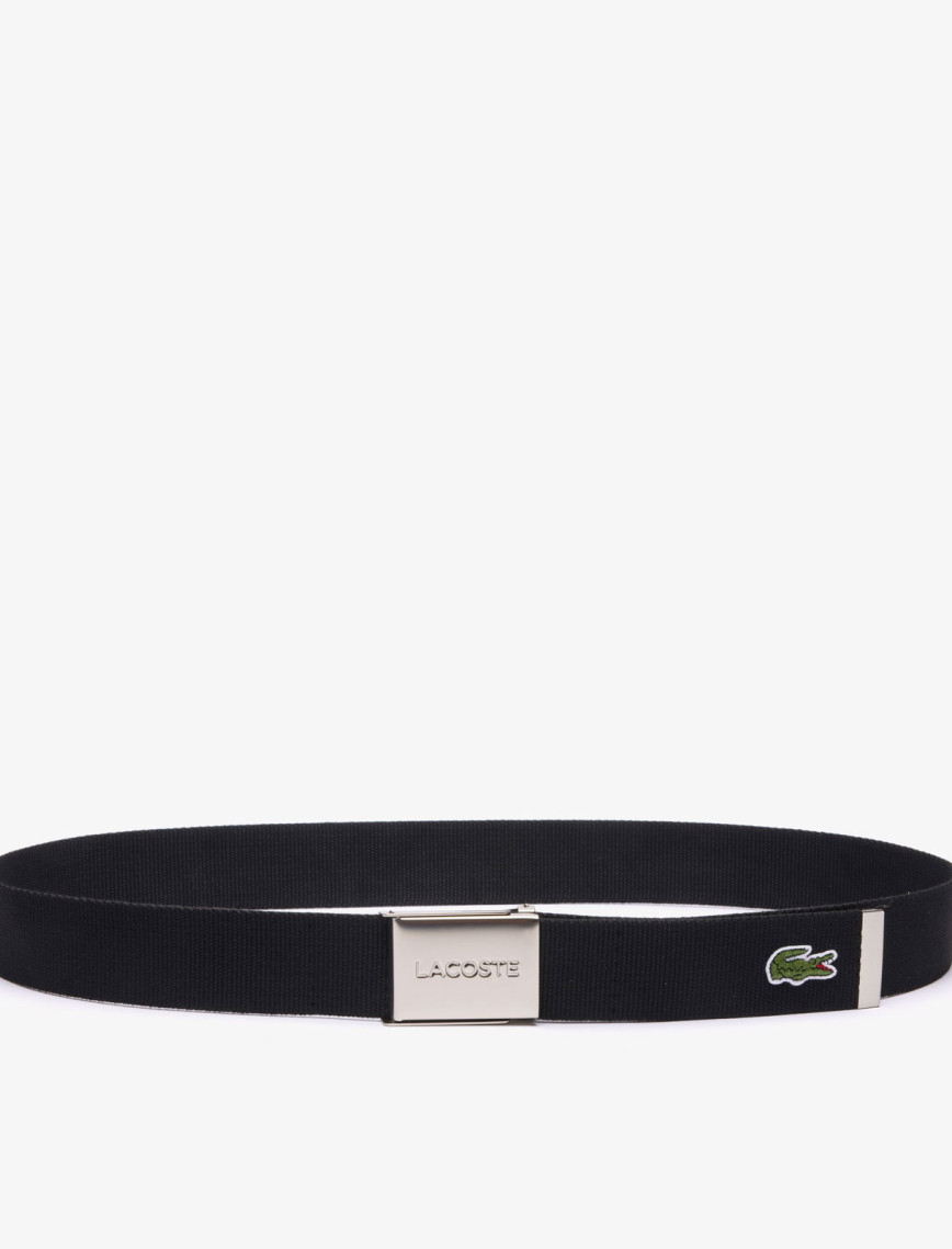 Lacoste L.12.12 Erkek Siyah Kemer Lacoste L.12.12 Erkek Siyah Kemer