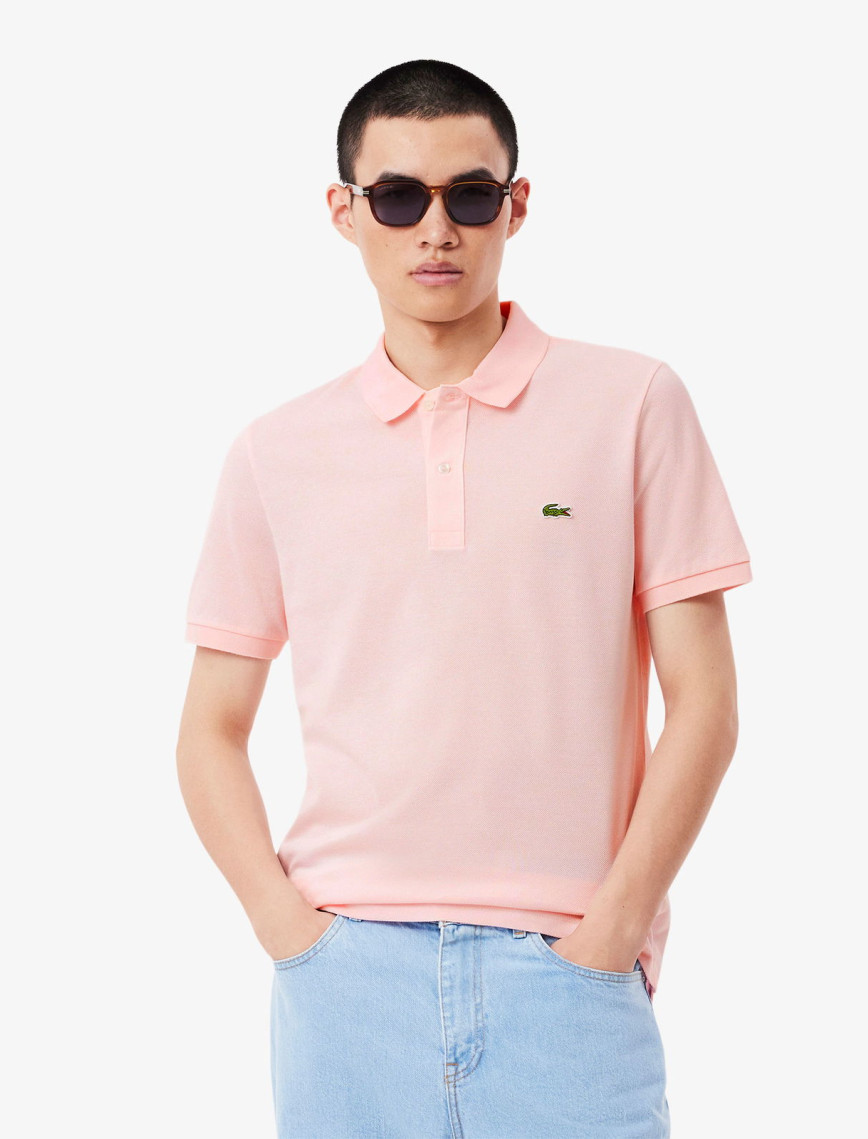 Lacoste L.12.12 Erkek Slim Fit Açık Pembe Polo
