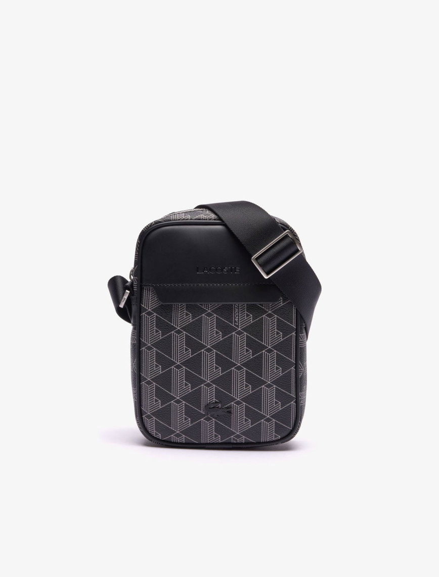 Lacoste The Blend Erkek Monogram Siyah Postacı Çantası Lacoste The Blend Erkek Monogram Siyah Postacı Çantası