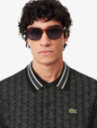 Lacoste Erkek Classic Fit Monogram Siyah Polo Lacoste Erkek Classic Fit Monogram Siyah Polo
