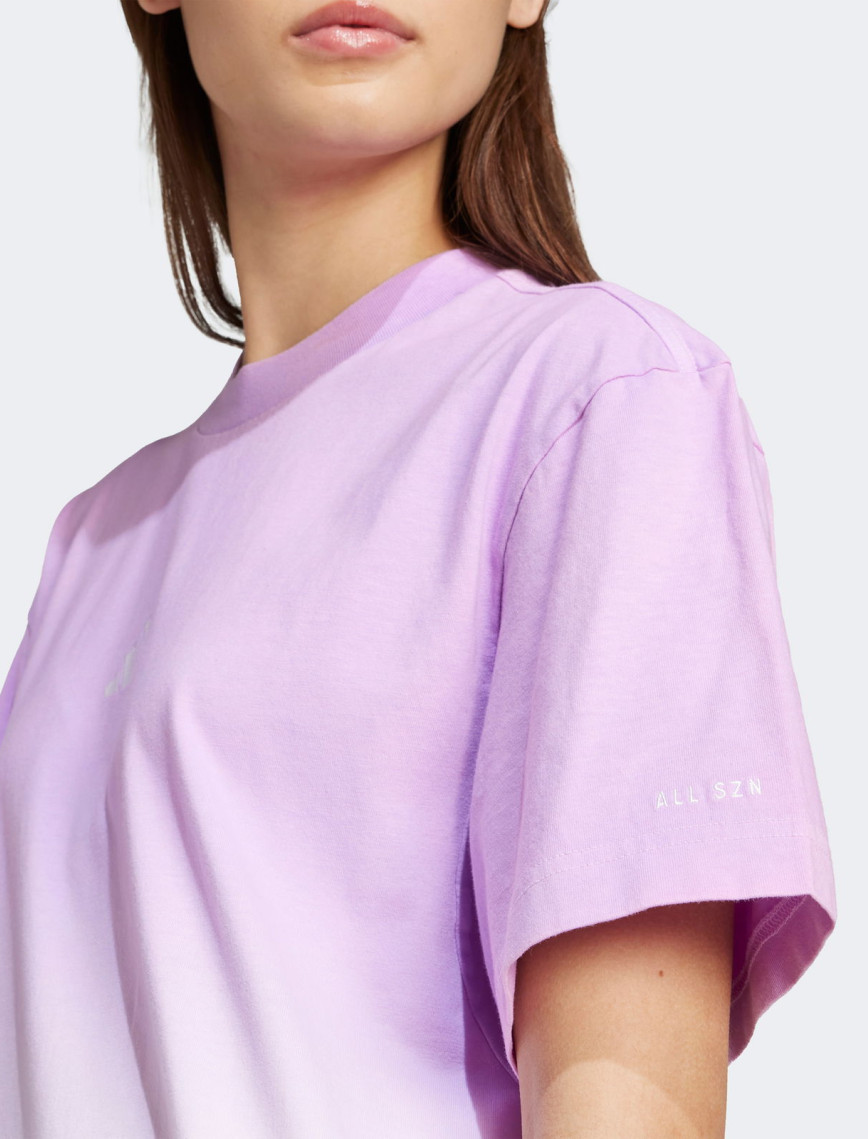 adidas All Szn Loose Dip-Dye Kadın Beyaz T-Shirt adidas All Szn Loose Dip-Dye Kadın Beyaz T-Shirt