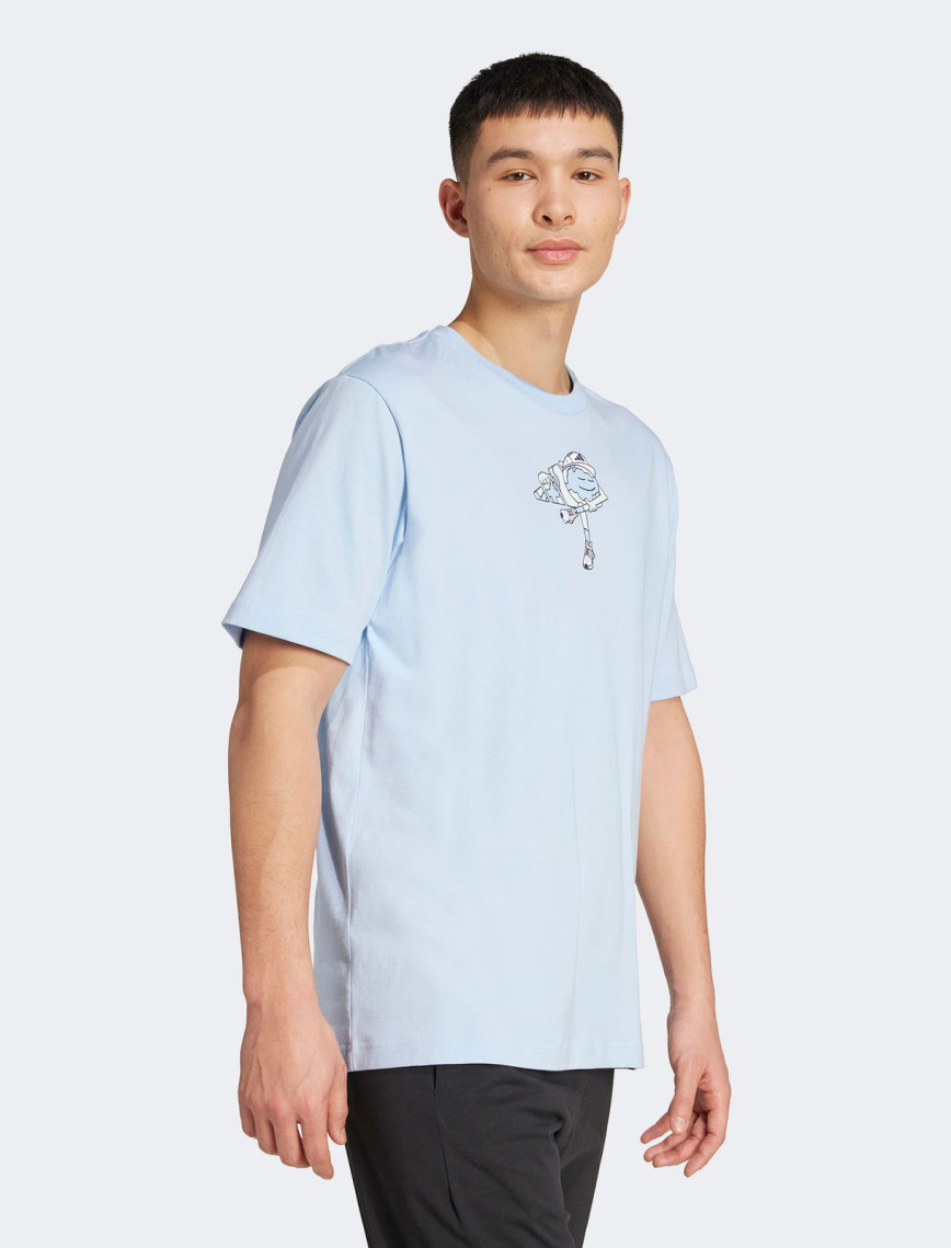 adidas Earth Day Graphic Erkek Mavi T-Shirt adidas Earth Day Graphic Erkek Mavi T-Shirt