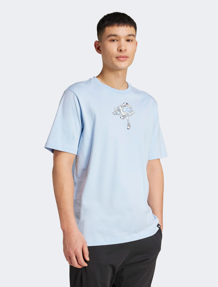 adidas Earth Day Graphic Erkek Mavi T-Shirt adidas Earth Day Graphic Erkek Mavi T-Shirt