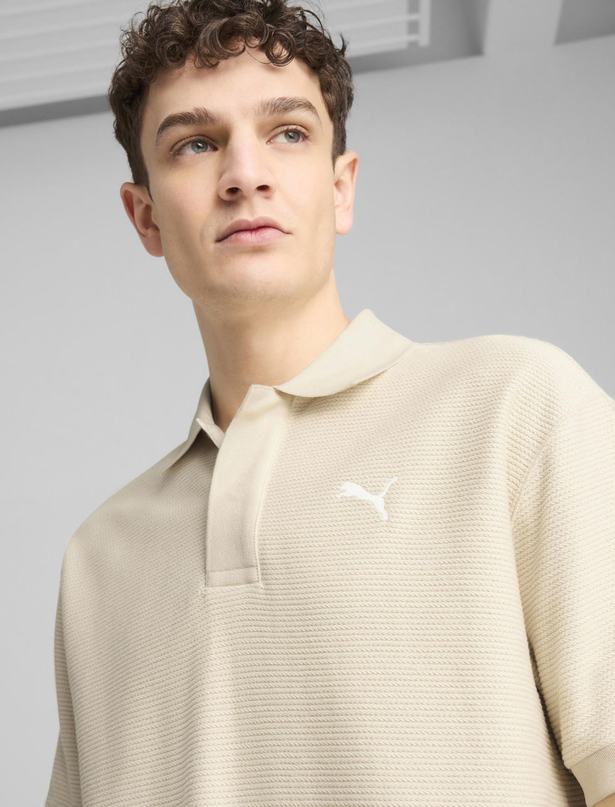 Puma Premium Jacquard Erkek Beyaz T-Shirt Puma Premium Jacquard Erkek Beyaz T-Shirt