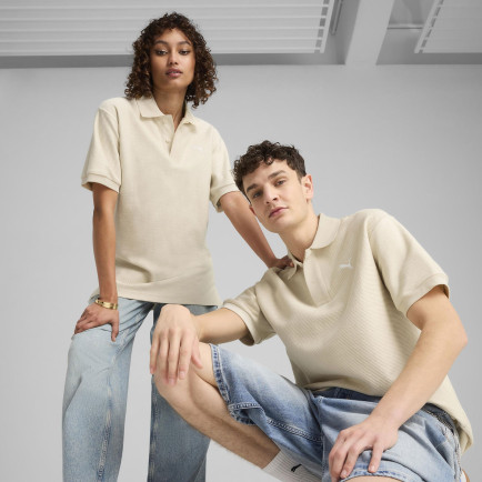 Puma Premium Jacquard Erkek Beyaz T-Shirt Puma Premium Jacquard Erkek Beyaz T-Shirt