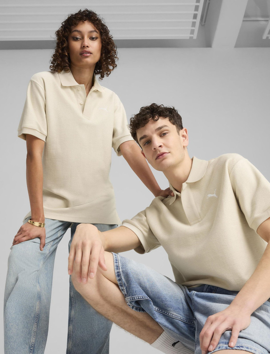 Puma Premium Jacquard Erkek Beyaz T-Shirt Puma Premium Jacquard Erkek Beyaz T-Shirt