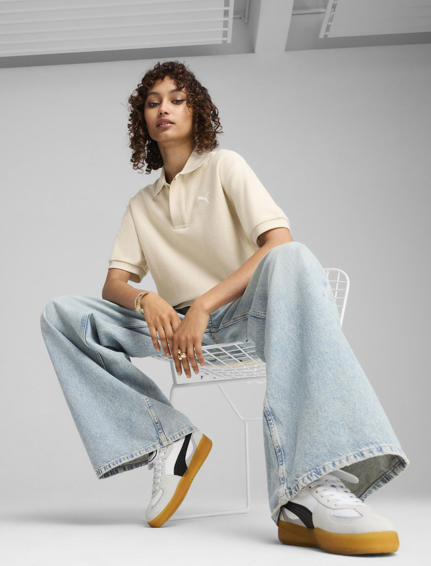 Puma Premium Jacquard Erkek Beyaz T-Shirt Puma Premium Jacquard Erkek Beyaz T-Shirt