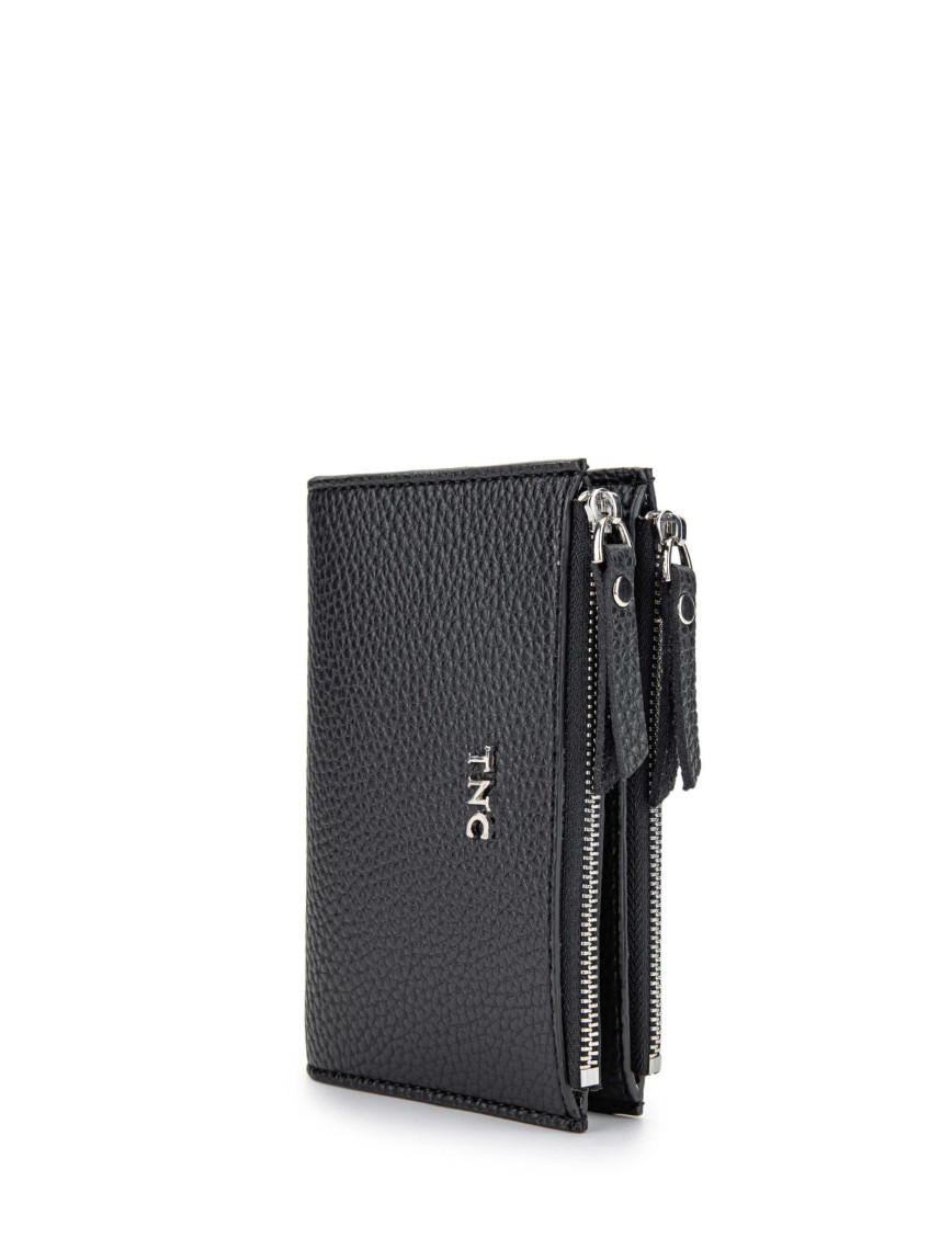 Tamer Tanca Kadın Vegan Siyah Cüzdan Cuzdan