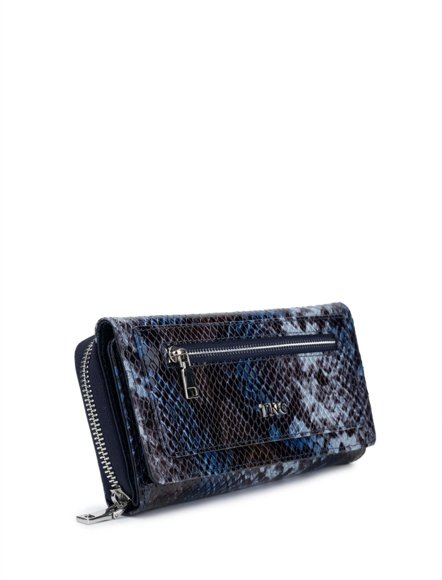 Tamer Tanca Kadın Hakiki Deri Lacivert Günlük Cuzdan