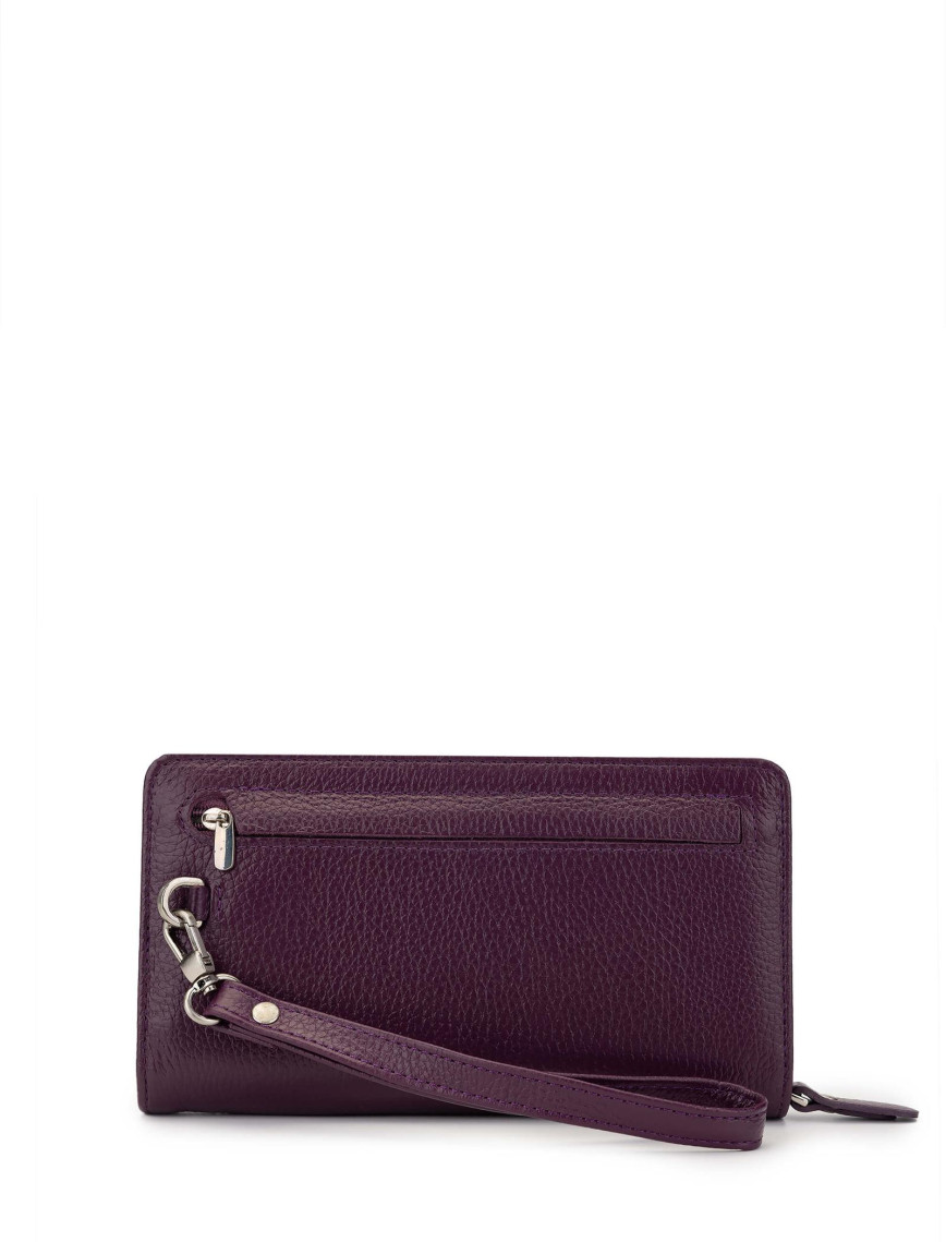 Tamer Tanca Kadın Hakiki Deri Mor Günlük Cuzdan