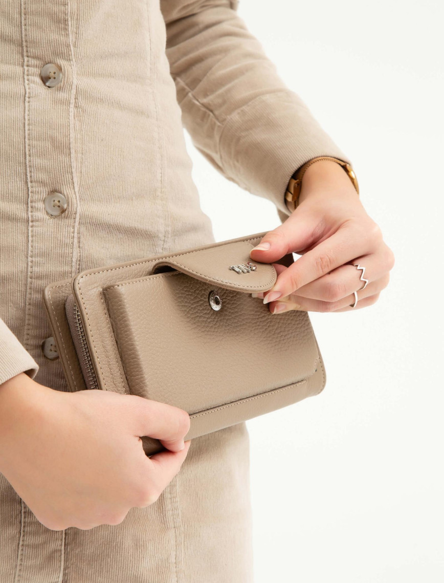 Tamer Tanca Kadın Hakiki Deri Vizon Günlük Cuzdan