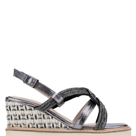 Tamer Tanca Kadın Hakiki Deri Siyah Topuklu Sandalet