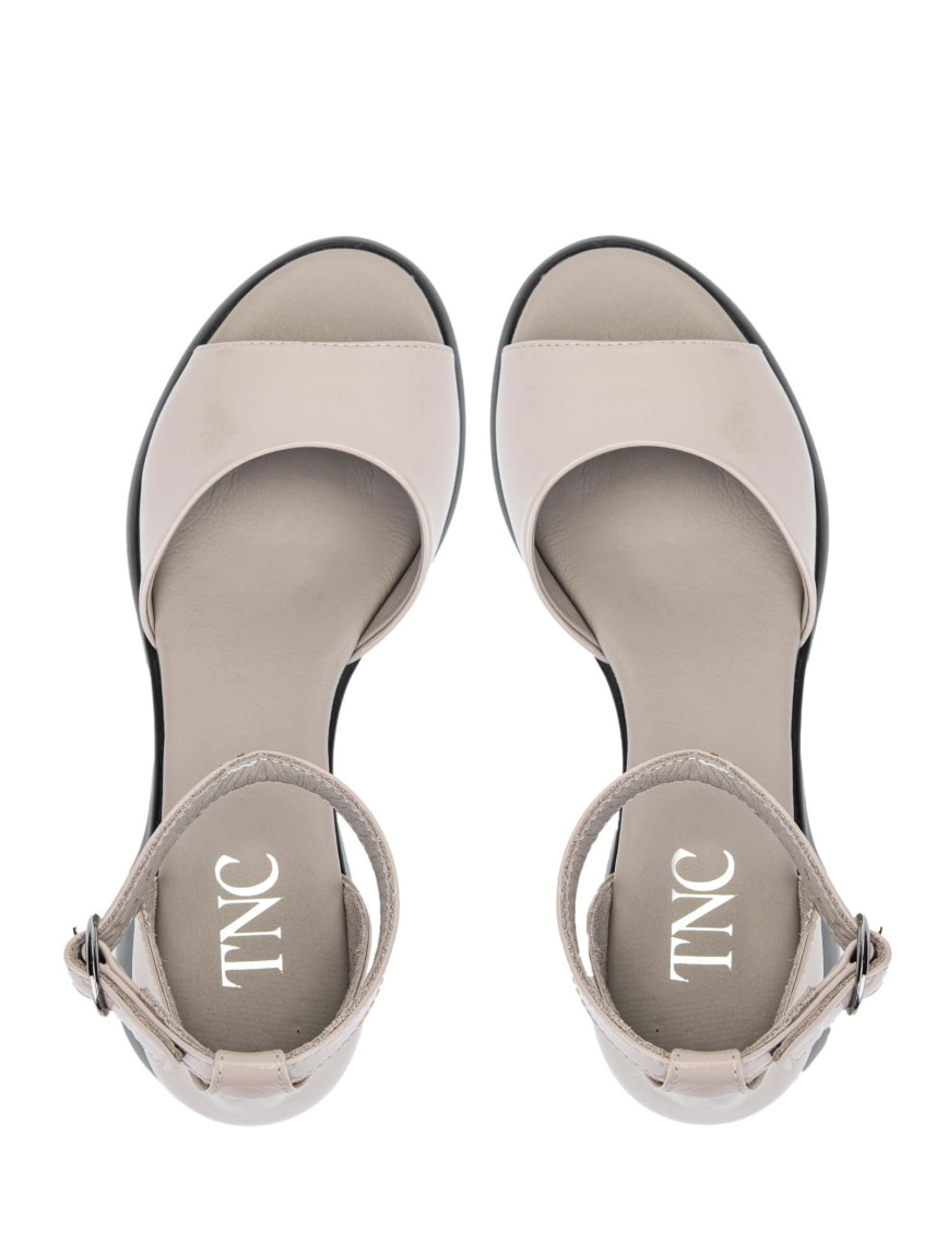 Tamer Tanca Kadın Hakiki Deri Vizon Rugan Topuklu Sandalet Tamer Tanca Kadın Hakiki Deri Vizon Rugan Topuklu Sandalet