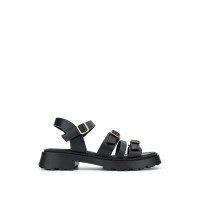 Tamer Tanca Kadın Hakiki Deri Siyah Deri Topuklu Sandalet Tamer Tanca Kadın Hakiki Deri Siyah Deri Topuklu Sandalet