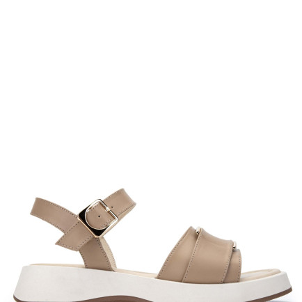 Tamer Tanca Kadın Hakiki Deri Vizon Düz Sandalet