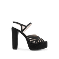 Tamer Tanca Kadın Vegan Siyah Topuklu Sandalet Tamer Tanca Kadın Vegan Siyah Topuklu Sandalet