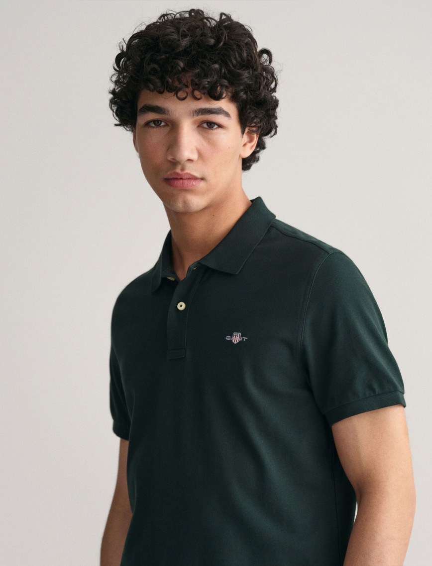 GANT Erkek Yeşil Regular Fit Polo GANT Erkek Yeşil Regular Fit Polo