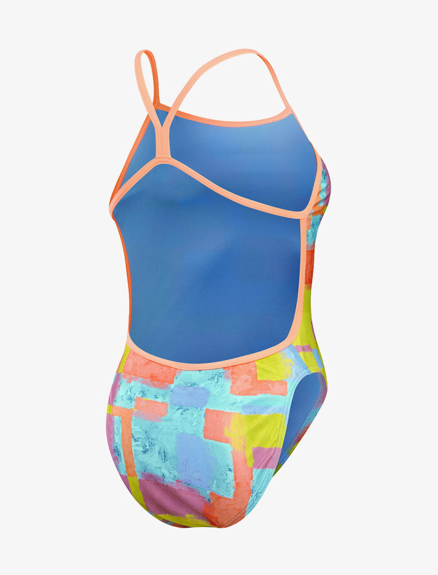 Speedo Allover Digital V-Back Kadın Renkli Mayo Speedo Allover Digital V-Back Kadın Renkli Mayo
