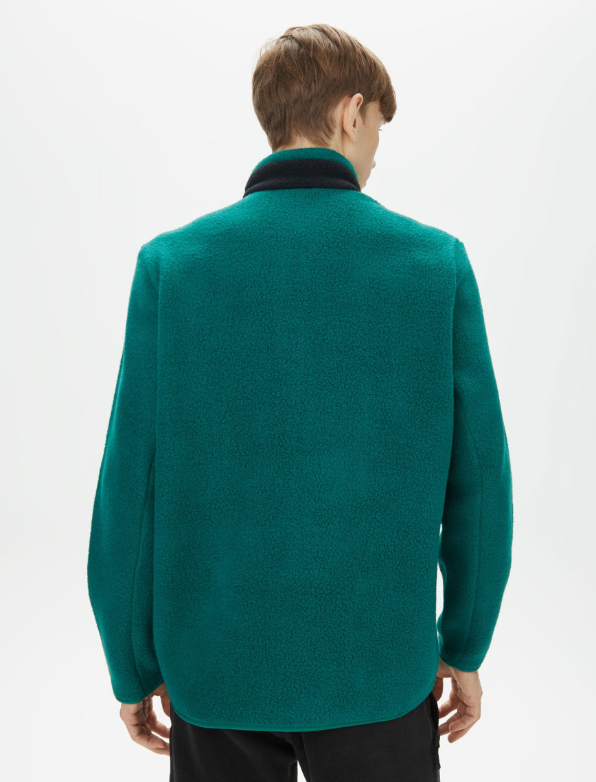 Peak Performance Fleece Snap Erkek Yeşil Outdoor Polar Peak Performance Fleece Snap Erkek Yeşil Outdoor Polar