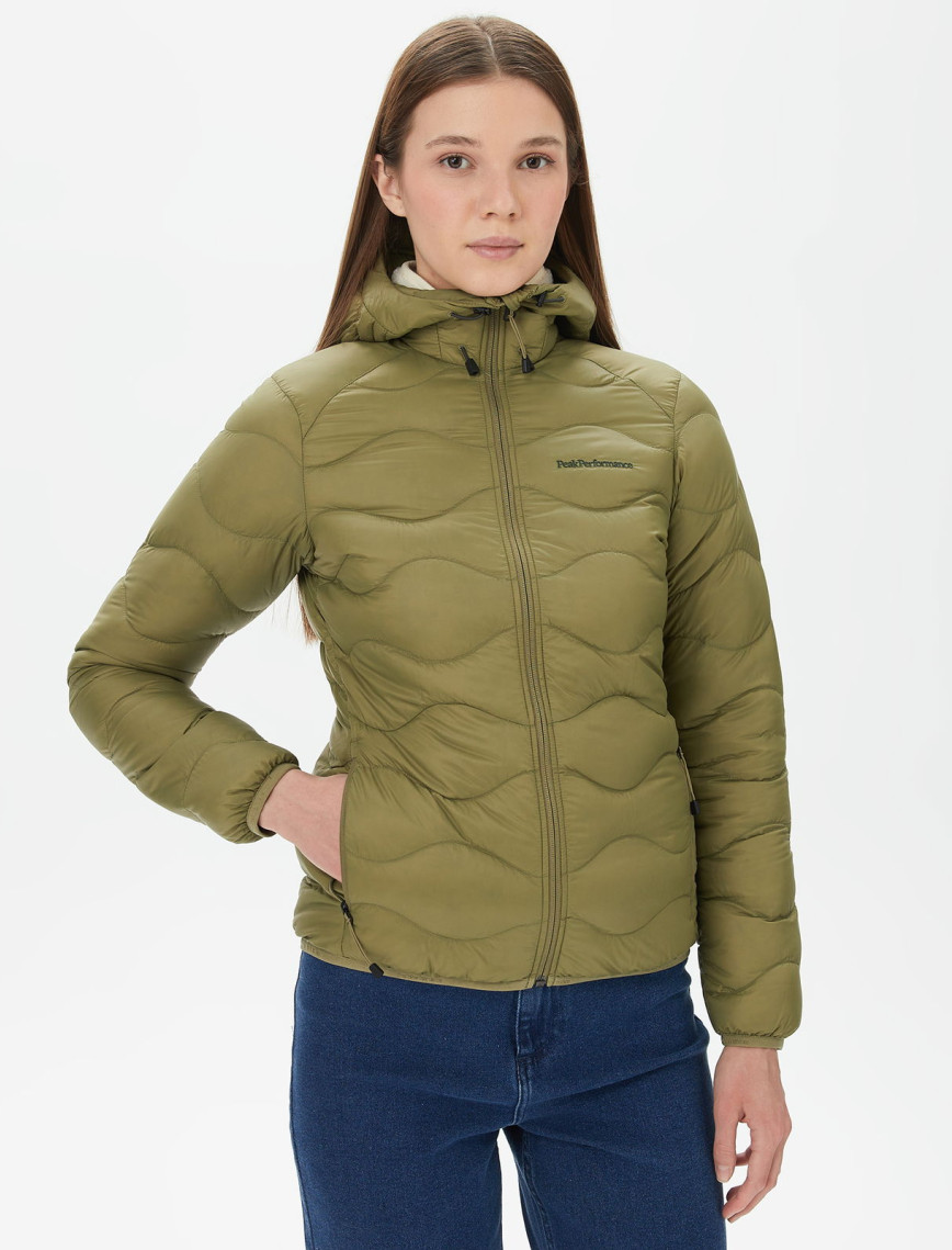 Peak Performance Helium Down Hood Kadın Yeşil Outdoor Mont Peak Performance Helium Down Hood Kadın Yeşil Outdoor Mont