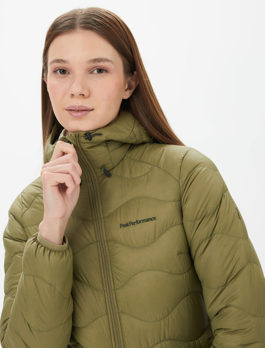 Peak Performance Helium Down Hood Kadın Yeşil Outdoor Mont Peak Performance Helium Down Hood Kadın Yeşil Outdoor Mont