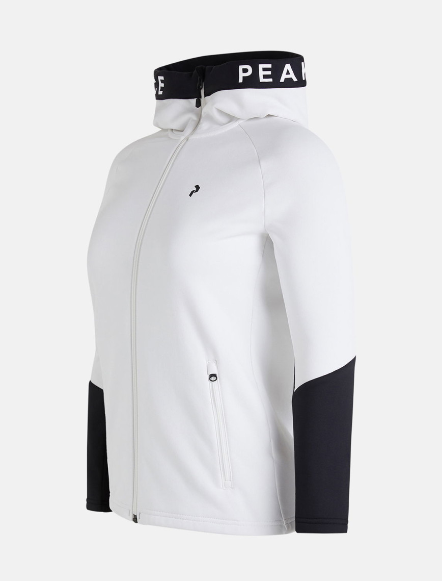 Peak Performance Rider Zip Hood Kadın Beyaz Outdoor Ceket Peak Performance Rider Zip Hood Kadın Beyaz Outdoor Ceket