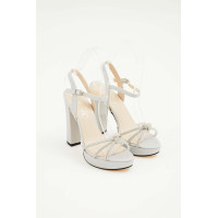 Tamer Tanca Kadın Vegan Gri Topuklu Sandalet