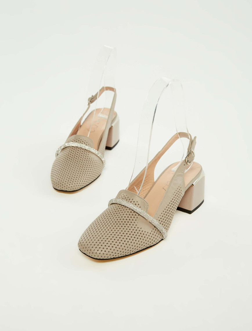 Tamer Tanca Kadın Hakiki Deri Vizon Topuklu Sandalet Tamer Tanca Kadın Hakiki Deri Vizon Topuklu Sandalet