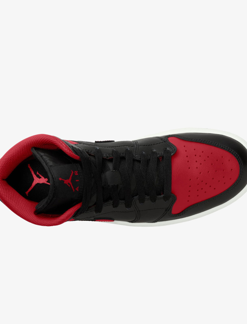 Jordan Air 1 Mid Erkek Siyah Spor Ayakkabı Jordan Air 1 Mid Erkek Siyah Spor Ayakkabı