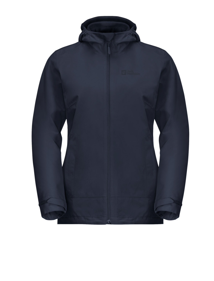 Jack Wolfskin Moonrise 3in1 Kadın Turuncu Outdoor Ceketi