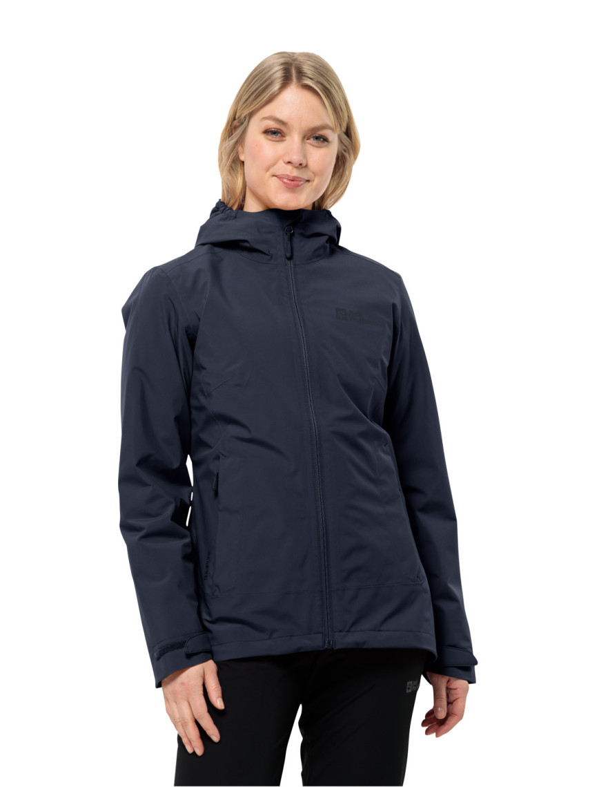 Jack Wolfskin Moonrise 3in1 Kadın Turuncu Outdoor Ceketi