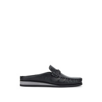 Tamer Tanca Erkek Hakiki Deri Siyah Düz Terlik Tamer Tanca Erkek Hakiki Deri Siyah Düz Terlik