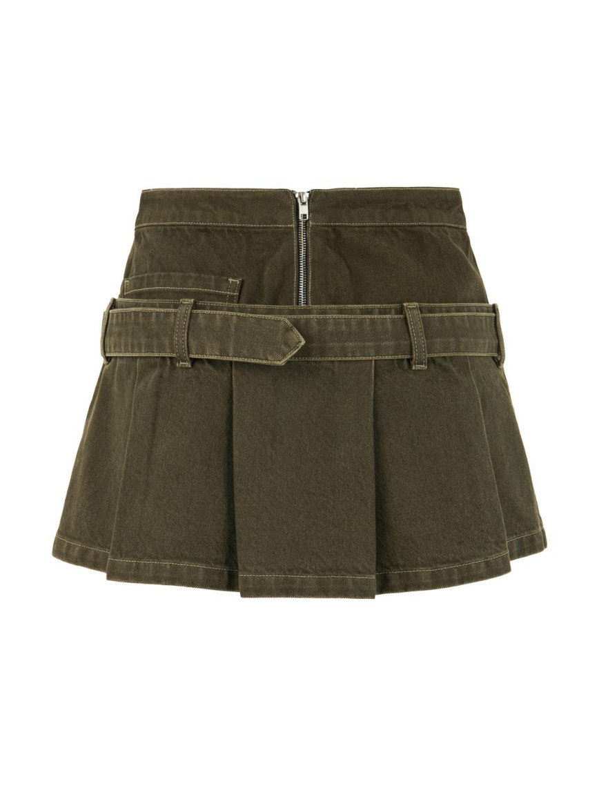 Kemer Detaylı Mini Jean Etek Kemer Detaylı Mini Jean Etek