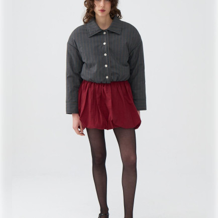 Çizgili Vatkalı Mont Çizgili Vatkalı Mont