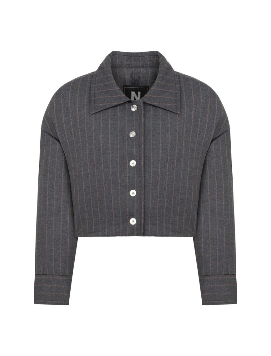 Çizgili Vatkalı Mont Çizgili Vatkalı Mont