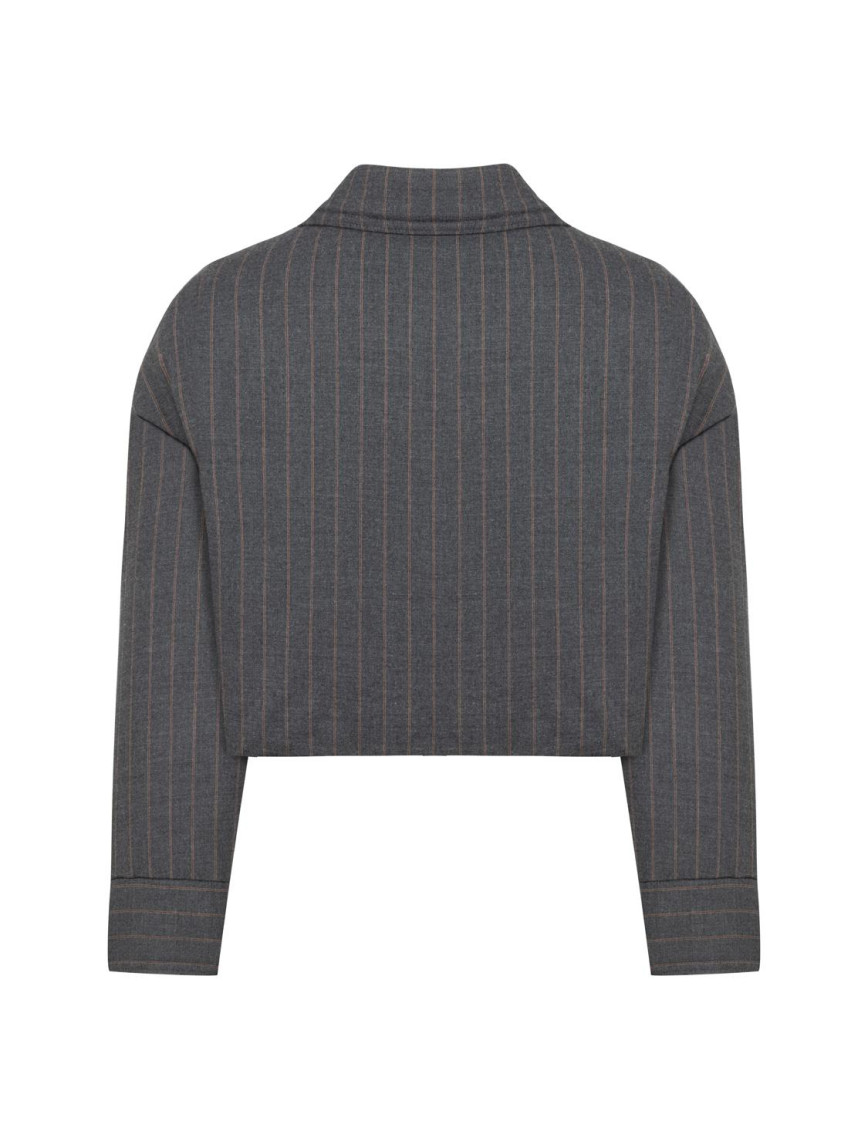 Çizgili Vatkalı Mont Çizgili Vatkalı Mont