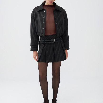 Çizgili Vatkalı Mont Çizgili Vatkalı Mont