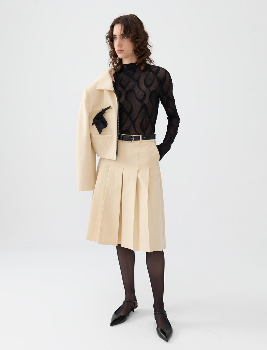 Kalın Pileli Etek Kalın Pileli Etek