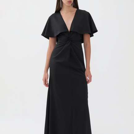 Düğümlü Uzun Elbise