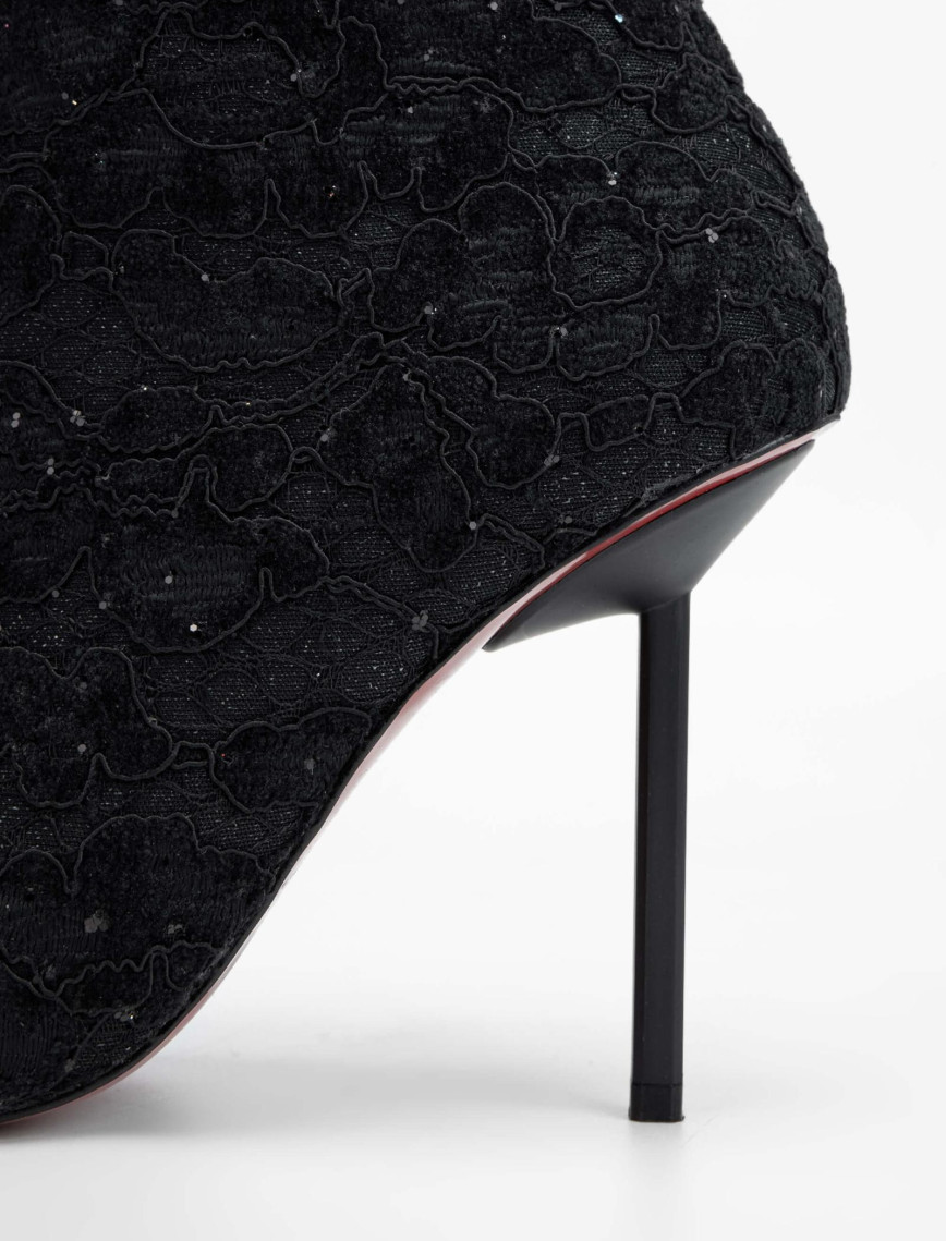 Tamer Tanca Kadın Tekstil Siyah Topuklu Bot Tamer Tanca Kadın Tekstil Siyah Topuklu Bot