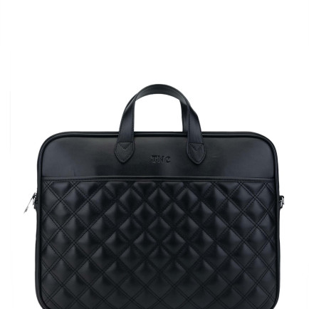 Tamer Tanca Unisex Vegan Siyah Evrak Çantası