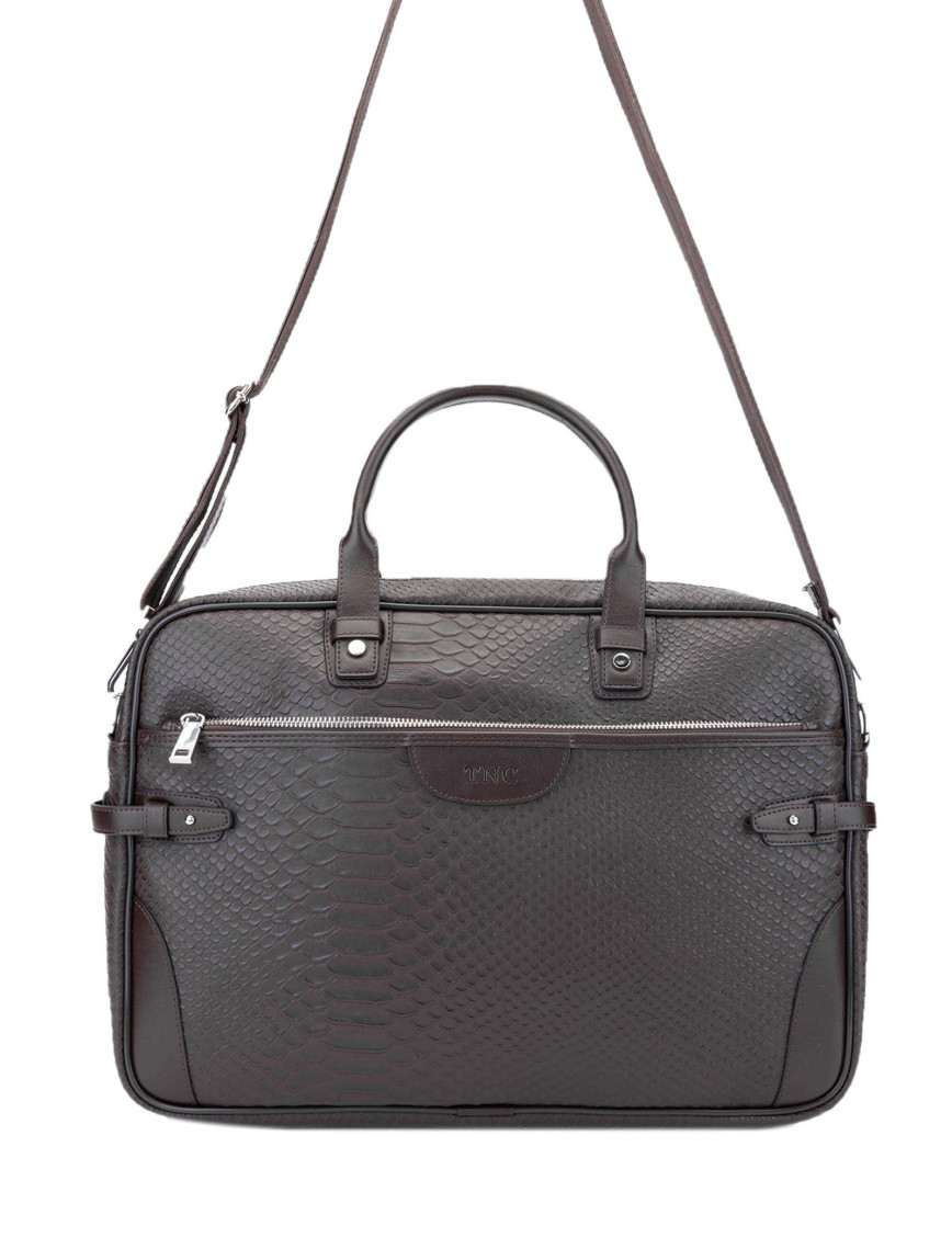 Tamer Tanca Erkek Vegan Kahverengi Evrak Çantası Tamer Tanca Erkek Vegan Kahverengi Evrak Çantası