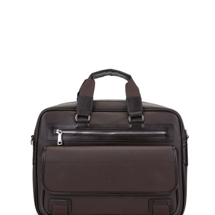 Tamer Tanca Unisex Vegan Kahverengi Evrak Çantası