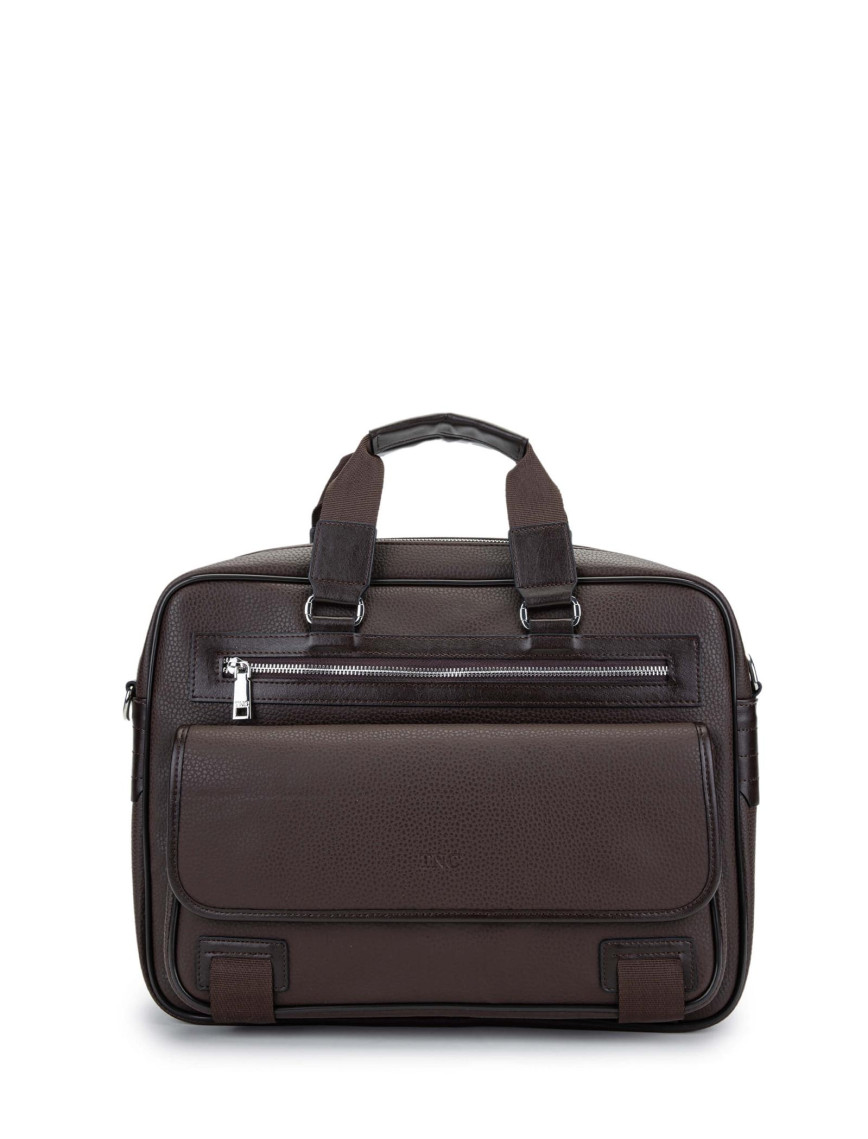 Tamer Tanca Unisex Vegan Kahverengi Evrak Çantası Tamer Tanca Unisex Vegan Kahverengi Evrak Çantası