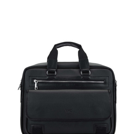 Tamer Tanca Unisex Vegan Siyah Evrak Çantası